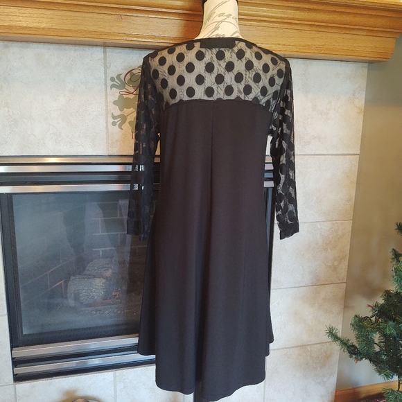 💥 3/$20 Nina Leonardo Medium Black Dress! - Picture 6 of 10